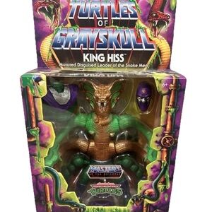 Turtles of Grayskull King Hiss Action Figure - Green and Brown